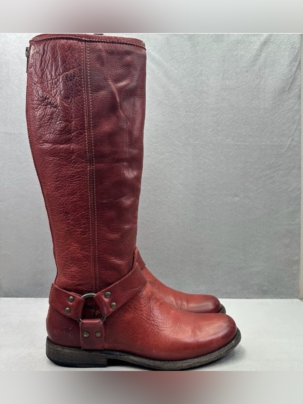 Frye Women's Riding Boots- Deep Red 6.5